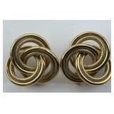14KT Gold Carla Love Knot Earrings.
