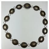 Sterling Silver Native American Concho Belt.