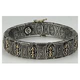 18KT Gold & Sterling Silver Konstantino Bracelet.