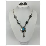 Sterling Silver Native American Turquoise Jewelry.
