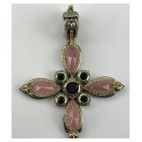 18KT Gold & Sterling Silver Konstantino Pendant.