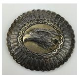 Navajo Sterling Silver Eagle & Belt Buckle.