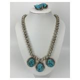 Sterling Silver Native American Turquoise Jewelry.