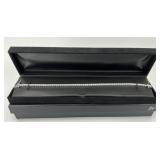 Sterling Silver Diamond Tennis Bracelet.