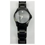 Men's Movado Masino Coated Steel Watch.