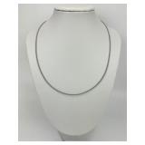 18KT White Gold Twisted Rope Chain Necklace.