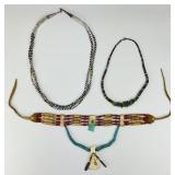 Native American Bone Carved & Gemstone Jewelry.