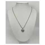 18KT Gold Happy Diamonds Heart Pendant Necklace.