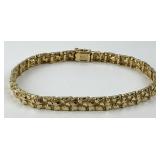 14KT Gold Nugget Bracelet.