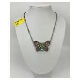 18KT Gold & Sterling Lagos Butterfly Necklace.