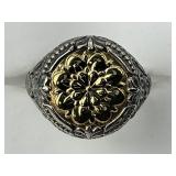 18KT Gold & Sterling Silver Konstantino Ring.