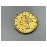 90% Gold 1907 $2.50 Liberty Head Coin.