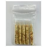 5 Vials Of Gold Leaf.