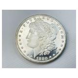90% Silver High Grade 1880-CC Morgan Dollar.