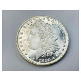 90% Silver High Grade 1880-CC Morgan Dollar.