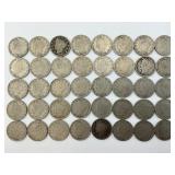40 1902-1912 Liberty Head V Cent Nickels.
