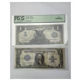 PCGS Graded 1899 & 1929 $1 Silver Certificates.
