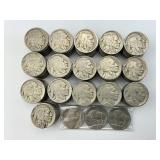 163 Buffalo Nickels.