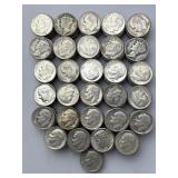 295 90% Silver Roosevelt & Mercury Dimes.