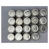 187 90% Silver Roosevelt Dimes.