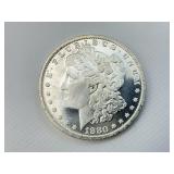 90% Silver High Grade 1880-CC Morgan Dollar.