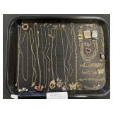 3 Sterling Silver Necklace Chains, Costume