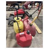 (2) Fuel Cans & Sprayer.