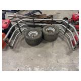 Tailgate Bed Extender, Tractor Wheels.