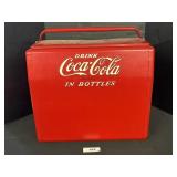 Vintage Drink Coca Cola in Bottles Metal Cooler