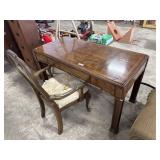 Burlwood Desk & Chair.