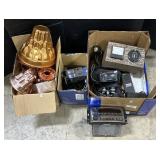 Volt Meter, Binoculars, Sony Camcorder.