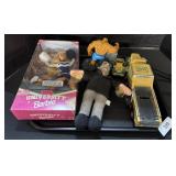 University Barbie, Hess Truck, Fantastic 4 Figure.