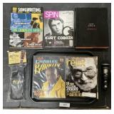 Kurt Cobain Journals, Music Magazines, Microphone.