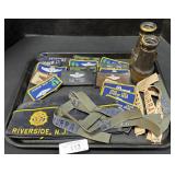 Military Patches, Hat, Name Tags.