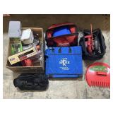 Circular Saw, Tire Plug Kit, Rain Coats.