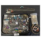 Costume Jewelry, Necklaces, Earrings.