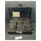 19th Century Toleware Spice Box.