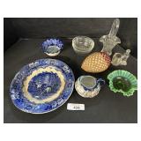 Flow Blue Transferware, EPAG Glass, Blown Glass.