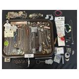 Costume Jewelry, Necklaces, Earrings, Key Chains