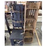 Rustic Farmhouse Style Bench & Shelf.