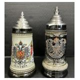 2 German Beer Steins.