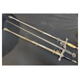 3 Decorative Swords.