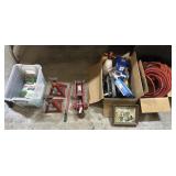Auto Jack & Stands, Air Hose, Welding Wheel.