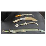 Vintage Middle Eastern Daggers.