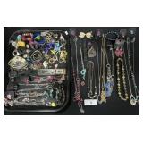 Lot Of Costume Jewelry, Necklaces, Earring,