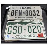 Large Lot Of License Plates.