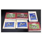6 Hallmark Motorcycle Ornaments.