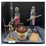 Large Coca Cola Bottle, Stoneware Jug, Patriotic