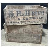 1940ï¿½s R&H Beer Adv Crates Staten Island NY.