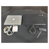 MacBook G4 & Toshiba Laptops W/ Power Cords.